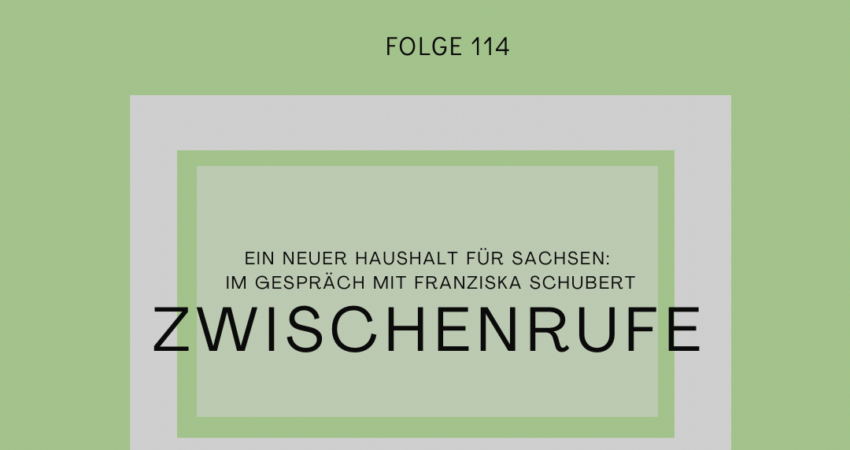 #114: Ein neuer Haushalt für Sachsen: Im Gespräch mit Franziska Schubert
